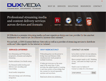 Tablet Screenshot of duxstream.com
